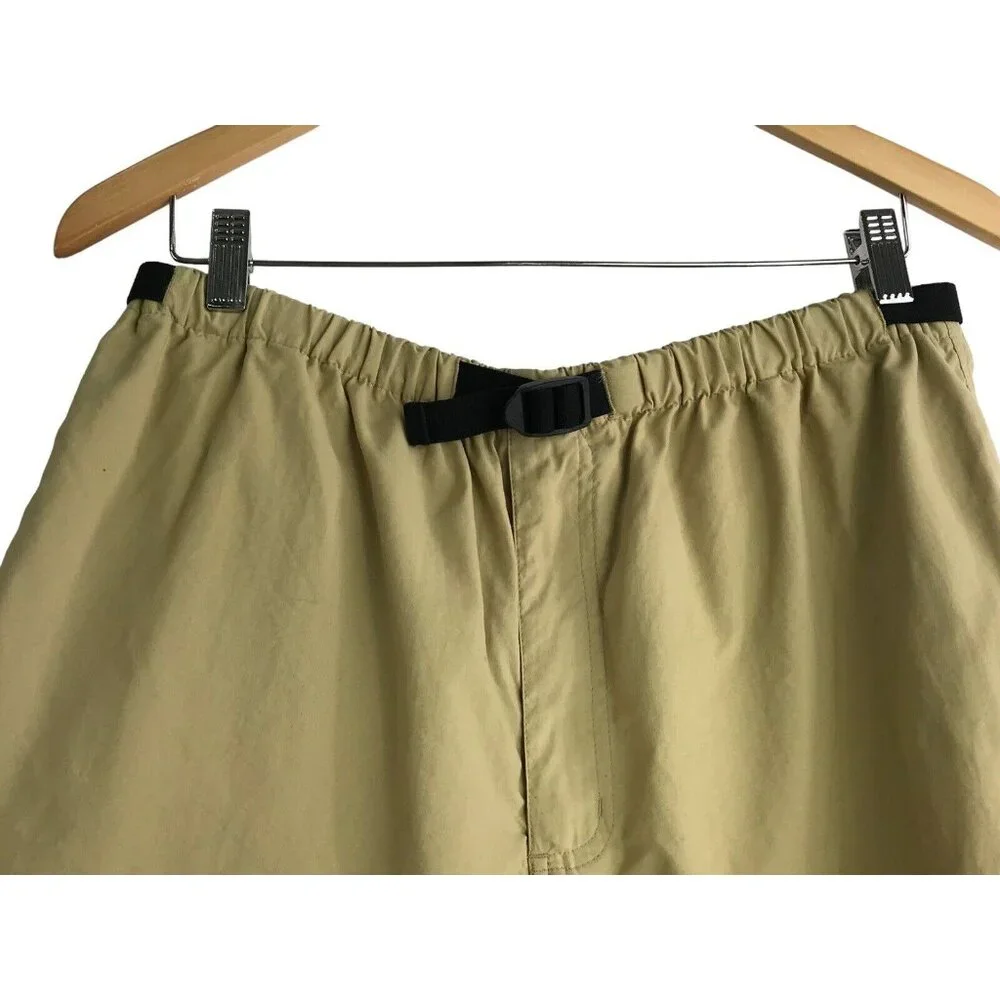 Patagonia Shorts Mens‎ Size Large Baggies Khaki Elastic Belt Unlined Pockets